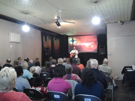 Rachel Kuphal leading worship (She did AWESOME!)