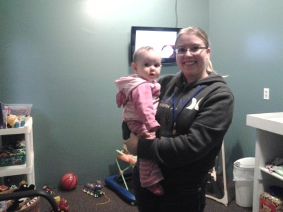 My beautiful wife hanging out in the Nursery!